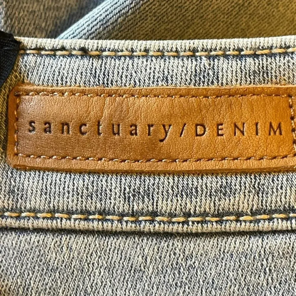 Sanctuary Modern‎ Straight High Rise Crop Yoke Jeans NWT Size 28